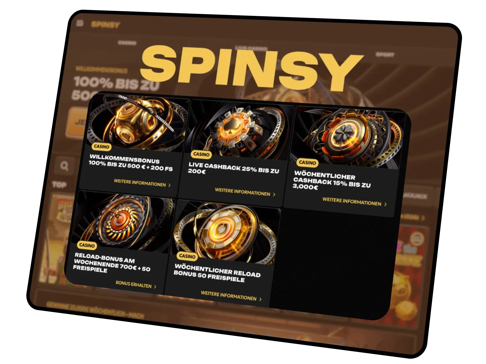 Spinsy Casino Bonus