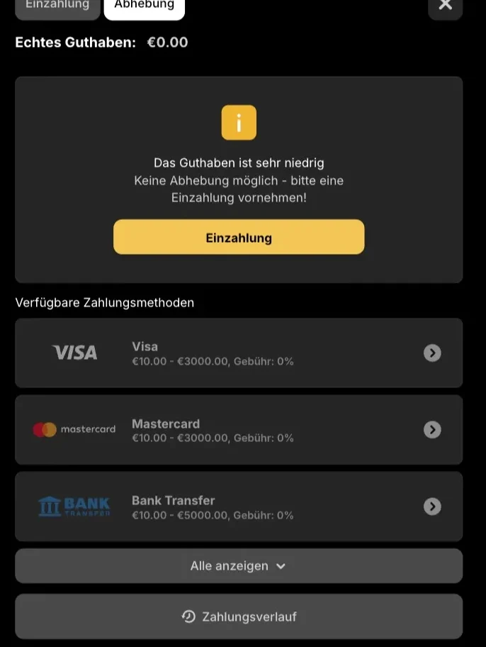 Spinsy Casino Auszahlung