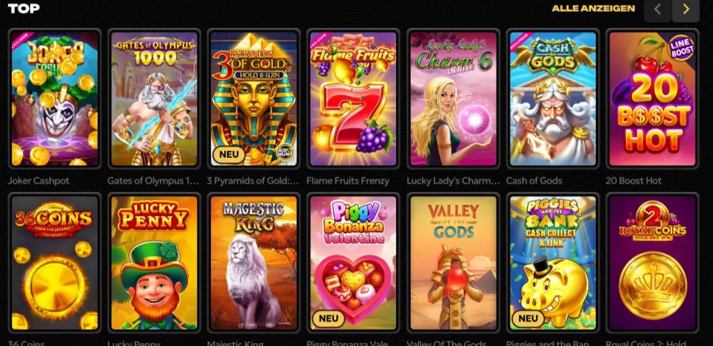 Spinsy Top Spiele